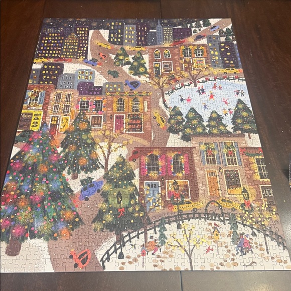 Galison Sparkling City Foil Puzzle. 1000 pieces.  Complete with poster - Picture 6 of 9